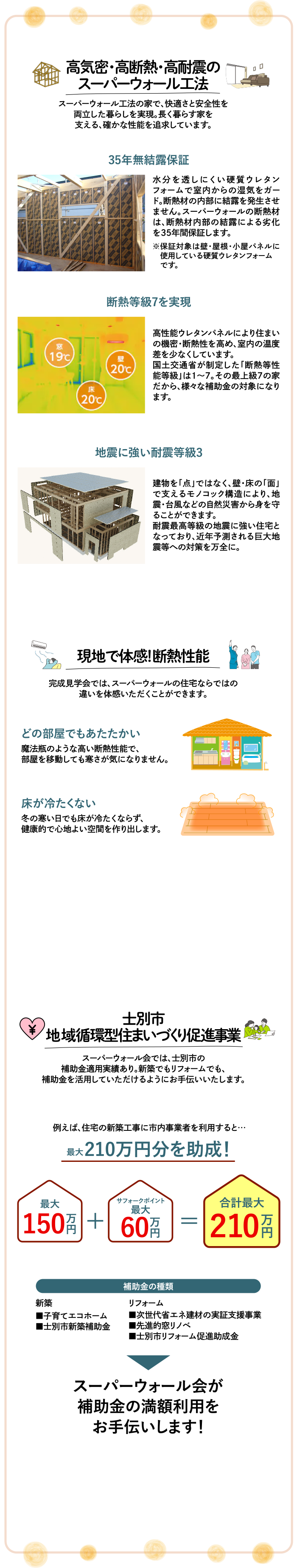 高気密・高断熱・高耐震のスーパーウォール工法
